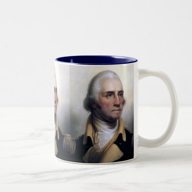 Caneca De Café Em Dois Tons George Washington Mugs (Direita)