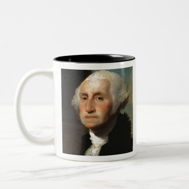Caneca De Café Em Dois Tons George Washington Presidente (Esquerda)