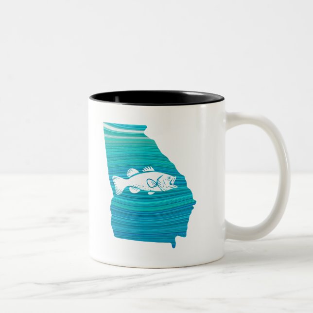 Caneca De Café Em Dois Tons Georgia Wave Fisheries (Direita)