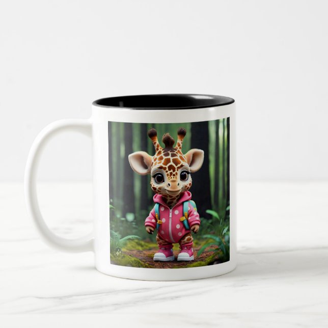 Caneca De Café Em Dois Tons "Gerald's Jungle Jaunt" (Esquerda)