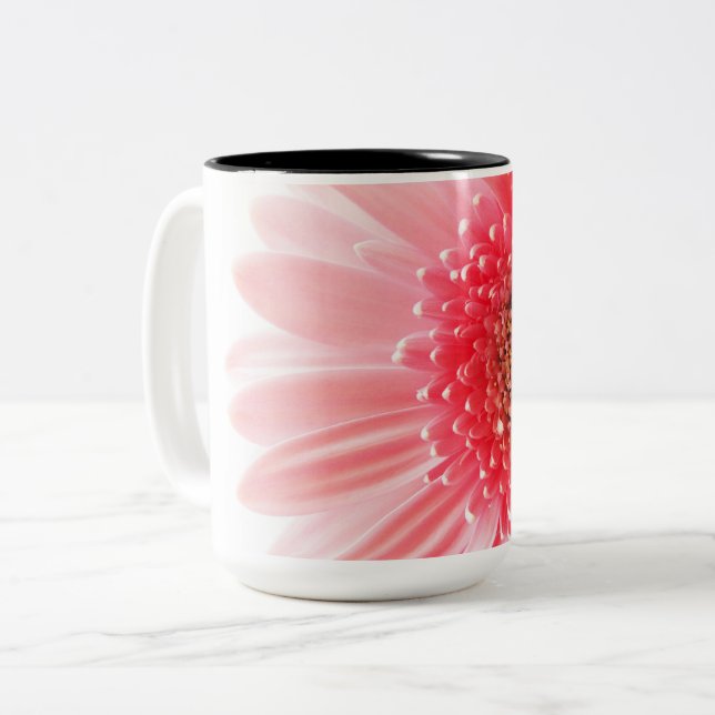 Caneca De Café Em Dois Tons Gerbera Daisy Poster (Frente Esquerda)