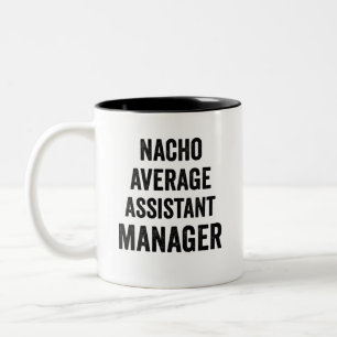Caneca De Café Em Dois Tons Gerenciador de Assistente Médio Nacho
