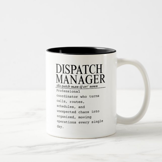 Caneca De Café Em Dois Tons Gerente de despacho (Direita)