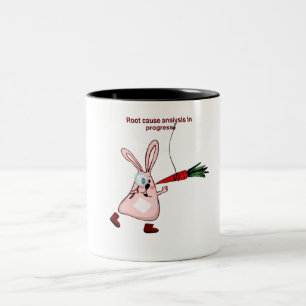 Caneca De Café Em Dois Tons Gerente de risco em ação
