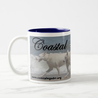 Caneca De Café Em Dois Tons German shepherd brancos