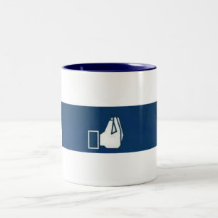 CANECA DE CAFÉ EM DOIS TONS "GESTO ITALIANO"