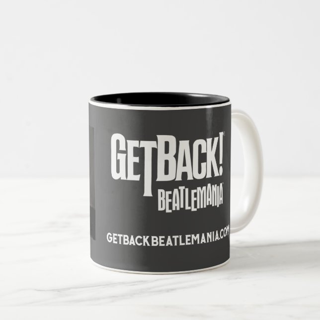 Caneca De Café Em Dois Tons GetBack!® Beatlemania (Frente Esquerda)