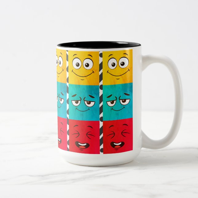 Caneca De Café Em Dois Tons Ghonim_ Mug 10$ multifaces (Direita)