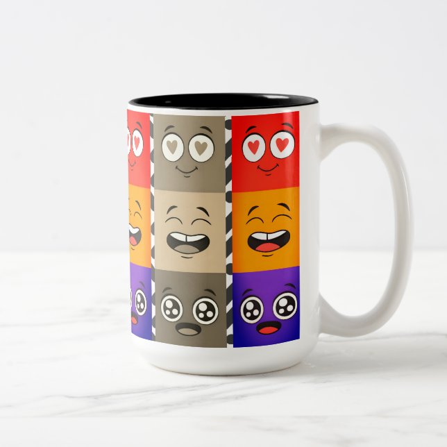 Caneca De Café Em Dois Tons Ghonim_ Mug 10$ multifaces (Direita)