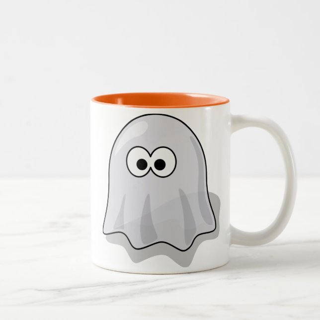 Caneca De Café Em Dois Tons Ghost Halloween Mug Bonito (Direita)