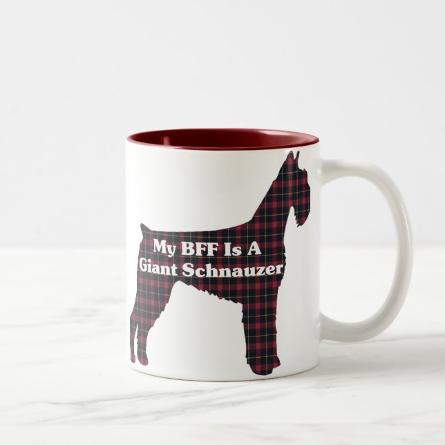 Caneca De Café Em Dois Tons Giant Schnauzer BFF (Direita)