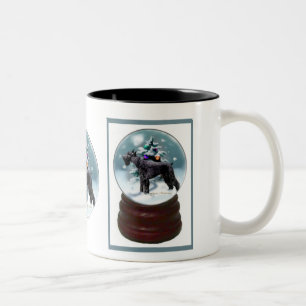Caneca De Café Em Dois Tons Giant Schnauzer Natal