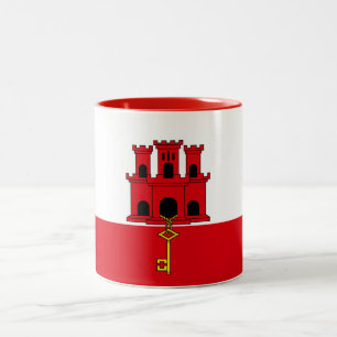 Caneca De Café Em Dois Tons Gibraltar Flag