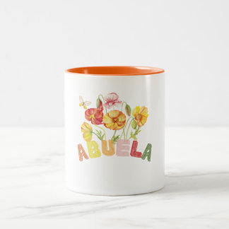 Caneca De Café Em Dois Tons Gift Fof Abuela | Presente Abuelita