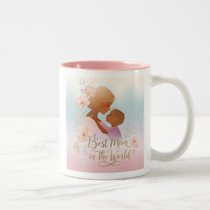 Caneca De Café Em Dois Tons Gift Mug para a mãe - Presente de Dia de as mães -