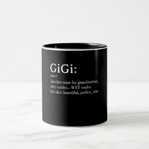 Caneca De Café Em Dois Tons Gigi Definition T Women Gigi Gift Avó Aniversári