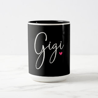 Caneca De Café Em Dois Tons Gigi Gift Women Vovó Netos de Natal