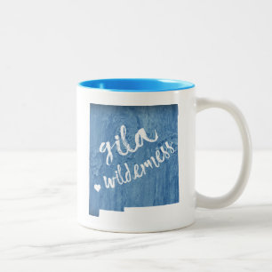 Caneca De Café Em Dois Tons Gila Wilderness Novo México Madeira Grain