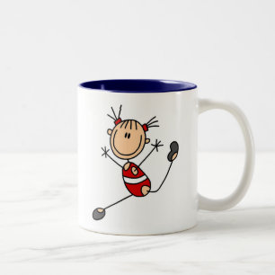 Caneca De Café Em Dois Tons Ginasta Fazendo Rotina