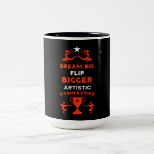 Caneca De Café Em Dois Tons Ginástica Artística Feminina