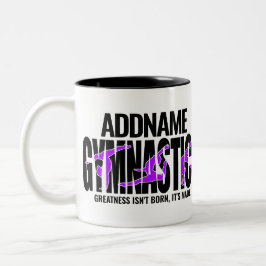 Caneca De Café Em Dois Tons Ginástica de ginástica Acrobática Equipe Colaborad