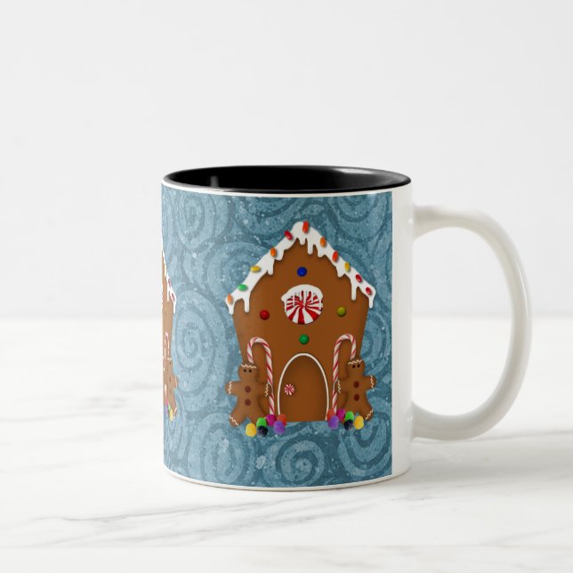 Caneca De Café Em Dois Tons Gingerbird House Mug (Direita)