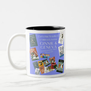 Caneca De Café Em Dois Tons Ginnie & Geneva - Série Eterno de Livros, Dois To