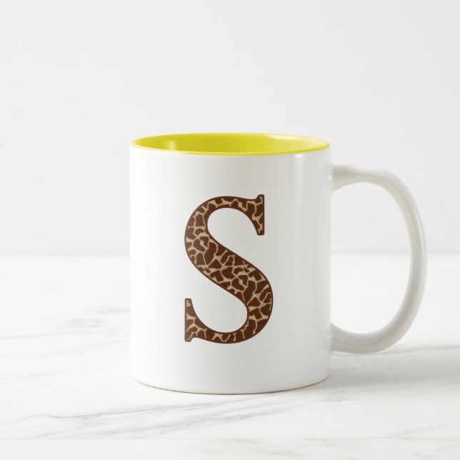 Caneca De Café Em Dois Tons Girafa S (Direita)