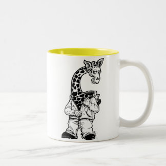 Caneca De Café Em Dois Tons Girafa-Terno
