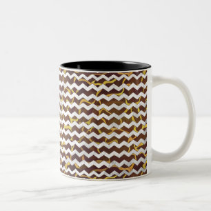 Caneca De Café Em Dois Tons Giraffe Brown e Impressão Amarelo