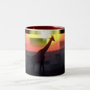 Caneca De Café Em Dois Tons Giraffe Mug
