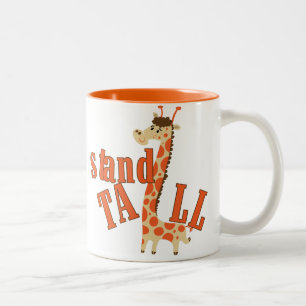 Caneca De Café Em Dois Tons Giraffe Stand Tall