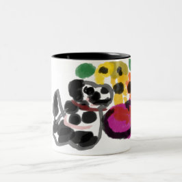 Caneca De Café Em Dois Tons girassóis da Dalmácia