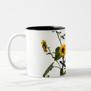 Caneca De Café Em Dois Tons Girassol Amarelo Vibrante