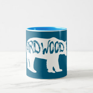 Caneca De Café Em Dois Tons Girdwood Alaska Bear