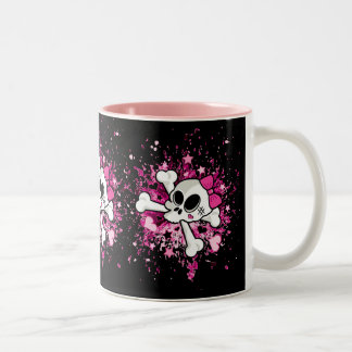 Caneca De Café Em Dois Tons Girlie Skull