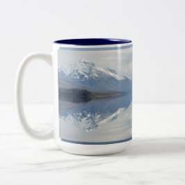 Caneca De Café Em Dois Tons Glacier National Park Lake McDonald Winter