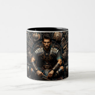 Caneca De Café Em Dois Tons Gladiador Romano Valor Knolling Mug