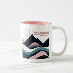 Caneca De Café Em Dois Tons Gladstone Provincial Park - Colinas Coloridas