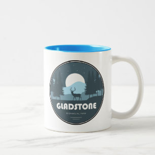 Caneca De Café Em Dois Tons Gladstone Provincial Park Deer