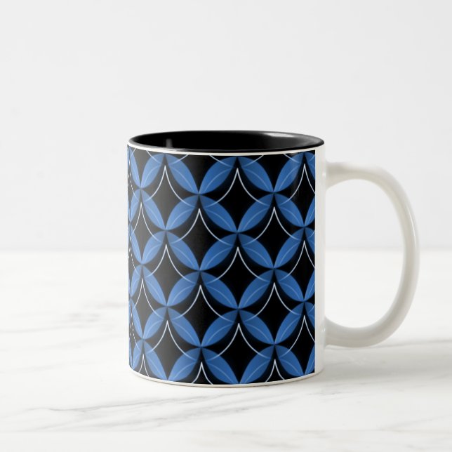 Caneca De Café Em Dois Tons Glam Mug, Royal Blue (Direita)