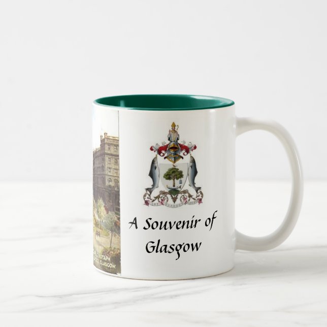 Caneca De Café Em Dois Tons Glasgow Souvenir Mug (Direita)