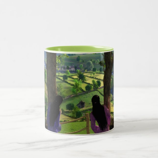 Caneca De Café Em Dois Tons Glen of the Twins Mug (Centro)