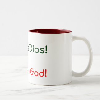 Caneca De Café Em Dois Tons Gloria um Dios! ,