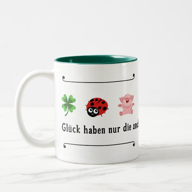 Caneca De Café Em Dois Tons Glück haben nur die anderen (Esquerda)