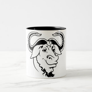 Caneca De Café Em Dois Tons GNU Mug