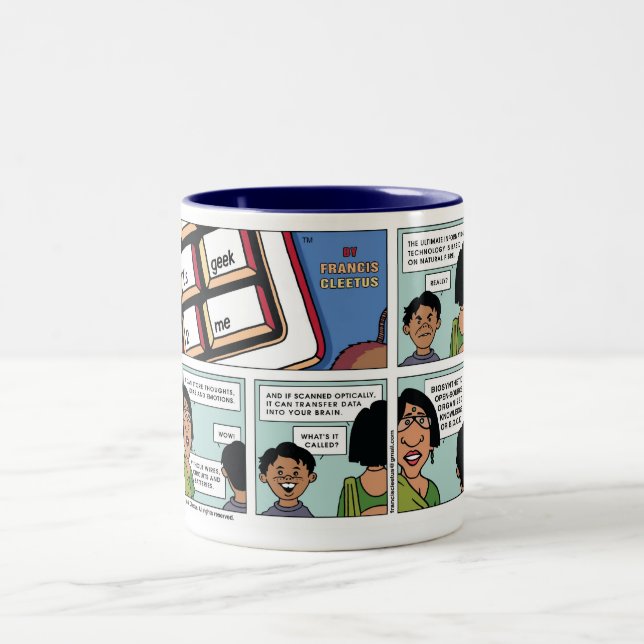 Caneca De Café Em Dois Tons Go obtem um livro! (Centro)