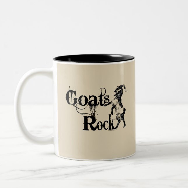Caneca De Café Em Dois Tons GOATS ROCK | por TotallyGoatally™ (Esquerda)