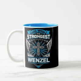Caneca De Café Em Dois Tons God Made The Strongest And Named Them Wenzel