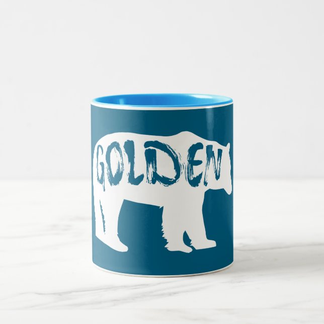 Caneca De Café Em Dois Tons Golden Colorado Bear (Centro)